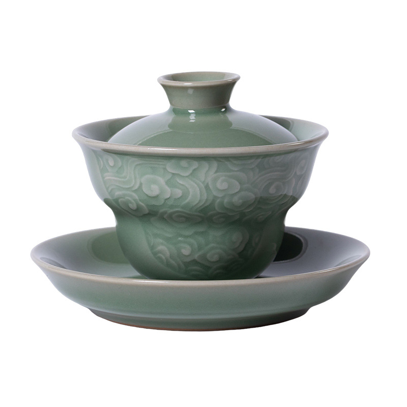 Hochwertige Celadon Gaiwan San – Celadon Ceramic Cup Bewertung und Preis