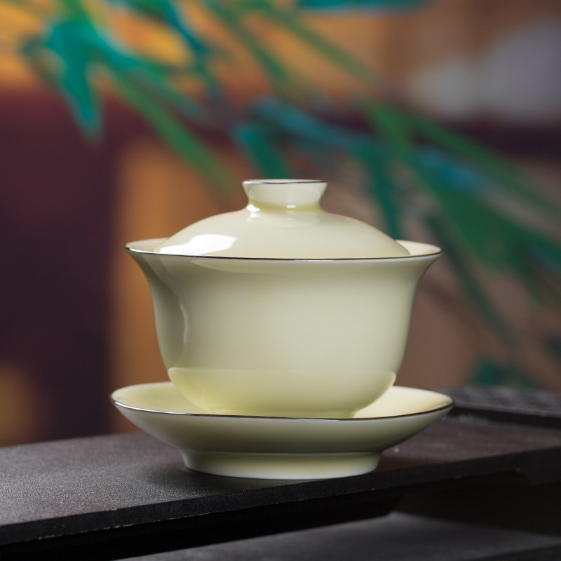 Hochwertiges Celadon Gaiwan Se – Celadon Ceramic Cup Bewertung und Preis