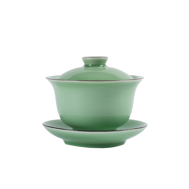 Hochwertiges Celadon Gaiwan Se – Celadon Ceramic Cup Bewertung und Preis